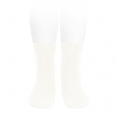  Condor cream basic short socks for babies and kids