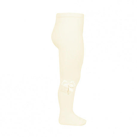 Condor beige girls bow tights by Condor