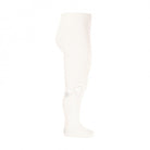 Condor cream bow tights for baby girls and toddlers