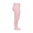 Condor light pink bow tights for baby girls and toddlers