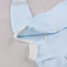 Emile et Rose Milo baby boys knitted romper neckline and button fastening detail