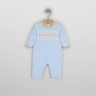 Emile et Rose Magnus blue and beige newborn baby boys romper 
