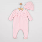 Emile et Rose Matilda baby girls pale pink romper and hat set