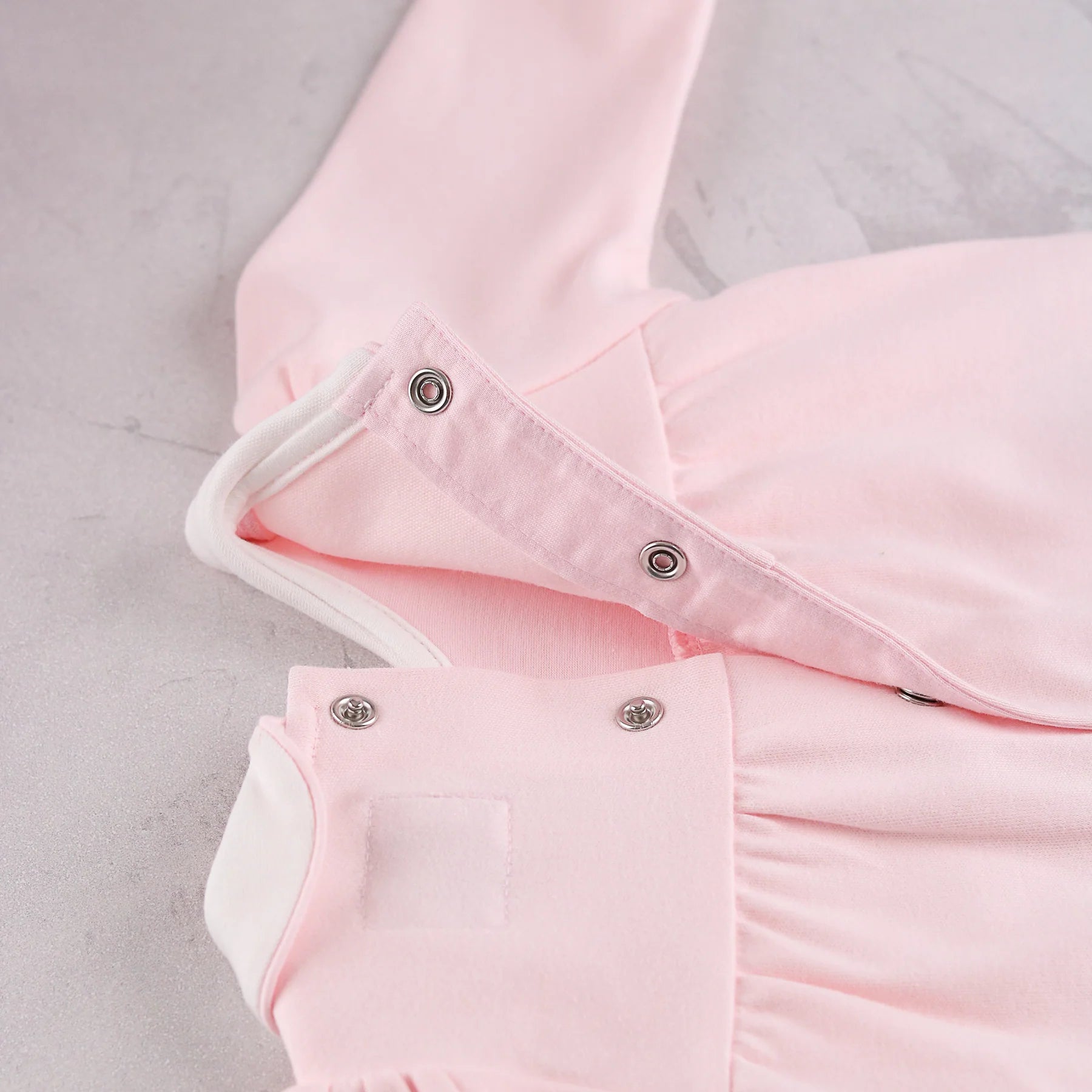 Emile et Rose Matilda pink baby girls romper back popper fastening detail