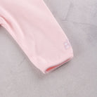 Emile et Rose Matilda baby girls pink romper sleeve cuff detail