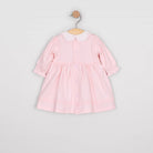 Back view of the Emile et Rose Maggie pale pink baby occasion dress