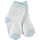 Emile et Rose boys blue and white cotton socks set for newborns