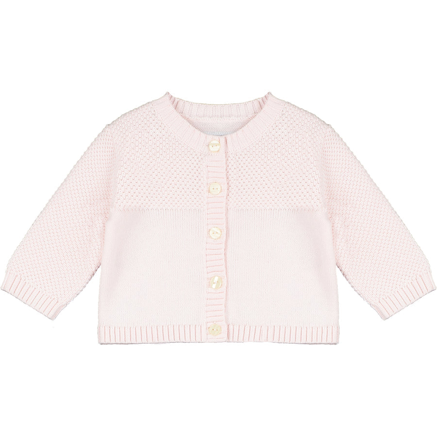 Emile et Rose Cypress Pink Knitted Cardigan For Baby Girl