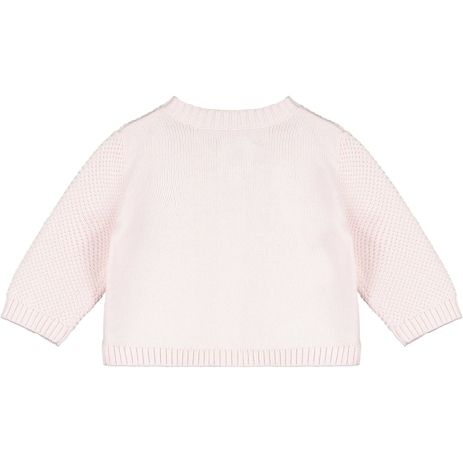 Emile et Rose Cypress Pink Baby Girls Knitted Cardigan - Back