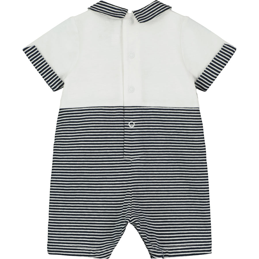Emile et Rose Finch Baby Boy Nautical Romper From The Back