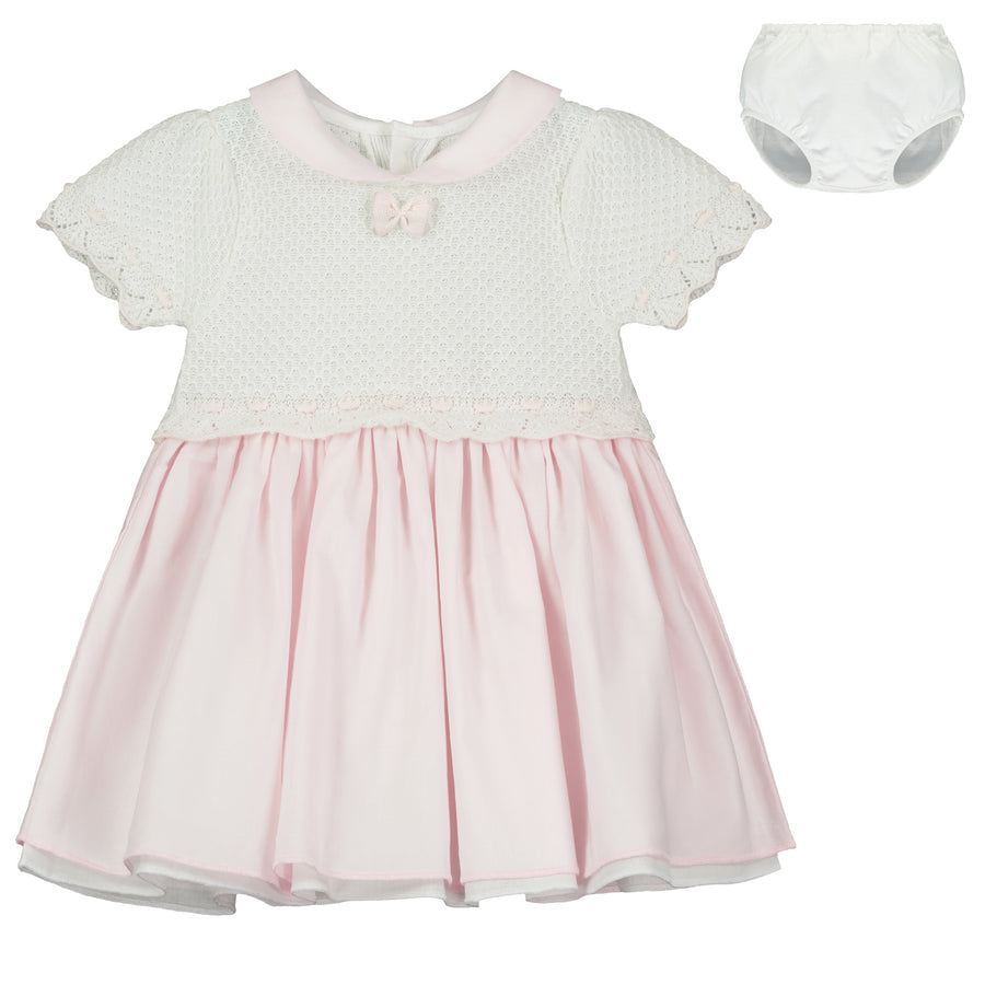 Emile et Rose Baby Girls Fallon Pink Baby Dress & Pants Set