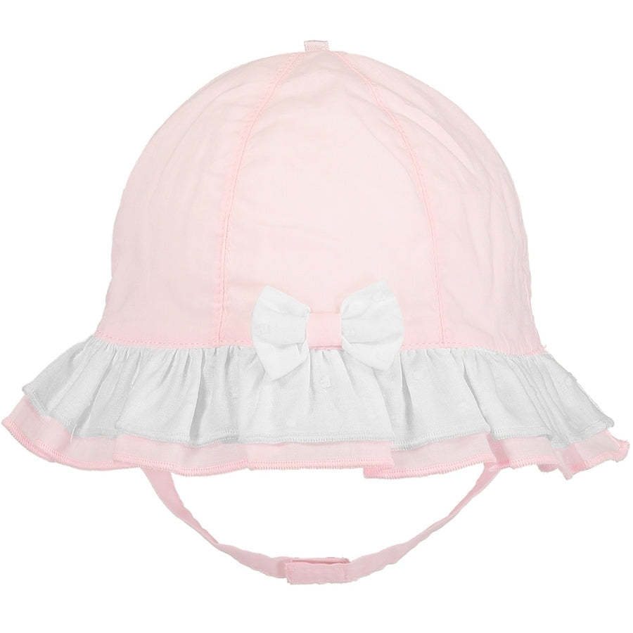 Emile et Rose Gabby Girls Pink Frill Sunhat