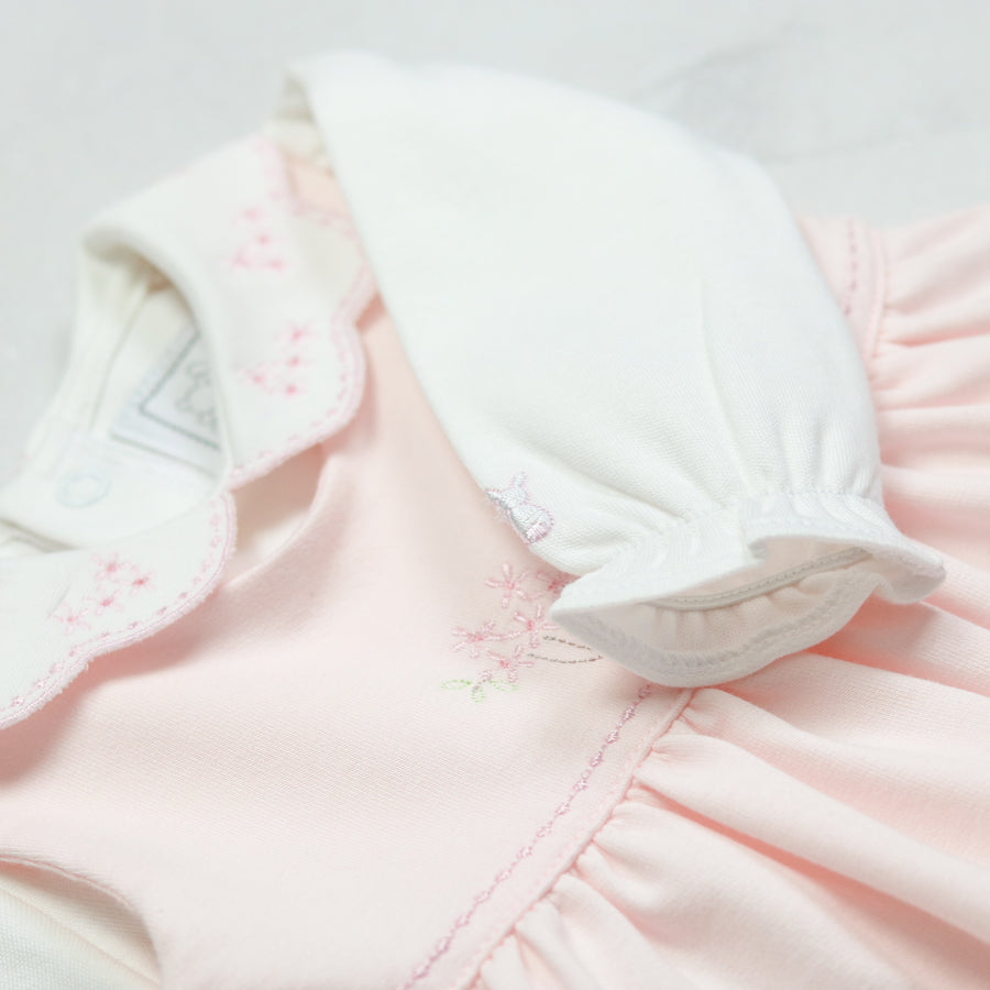 Emile et Rose Honor Pink Pinafore Outfit Set For Baby Girls 