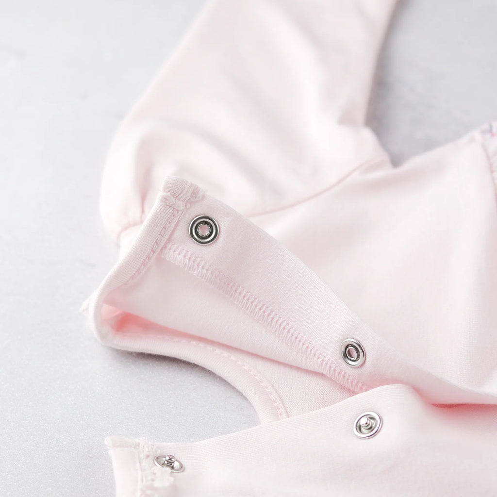 Emile et Rose Kamelia pink baby girls dress with popper fastening