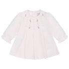 Emile et Rose Kate pink baby girls top with embroidered detail.