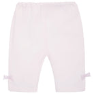 Emile et Rose Kate baby girls pink trousers with bow ankle detail.