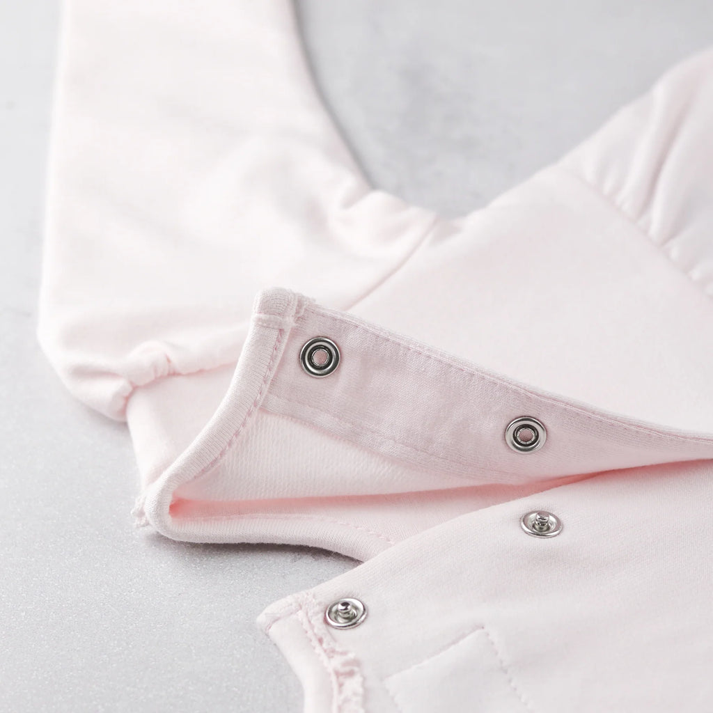 Babygrow popper fastening detail from Emile et Rose Katerina set.