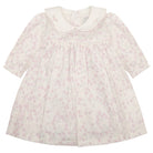Emile et Rose Katya baby girls pink floral jersey dress front view