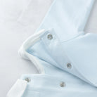 Emile et Rose Kent blue embroidered babygrow with poppers