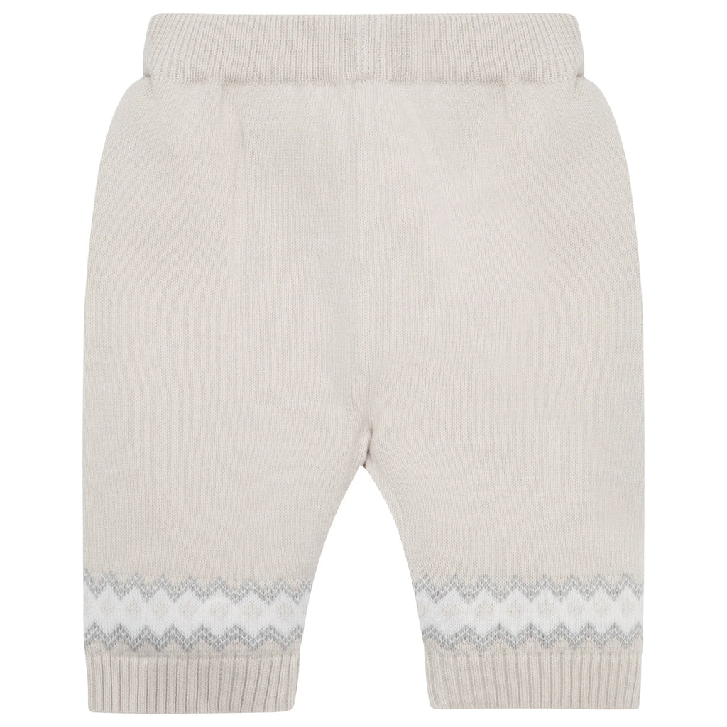Emile et Rose Kipling baby knit trousers with winter ankle detail.
