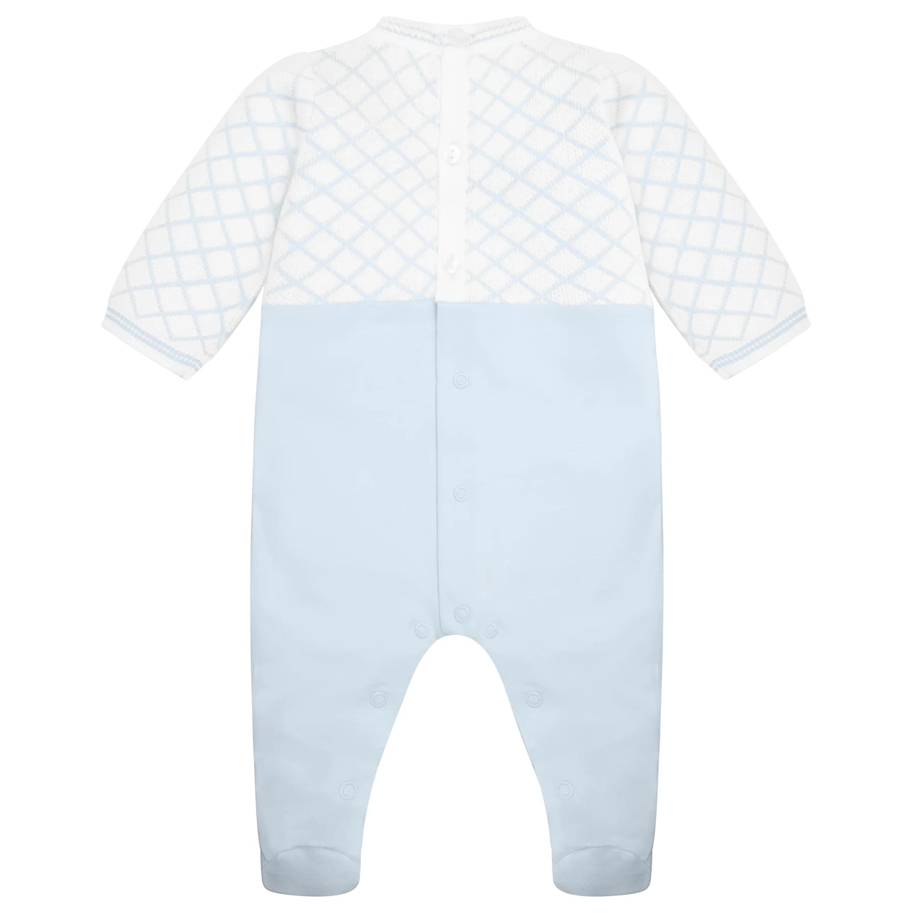 Emile et Rose Kit Baby Boys Blue Babygrow back view