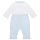 Emile et Rose baby boys blue and white babygrow back view
