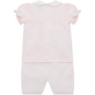 Emile et Rose baby girls pink outfit back view set