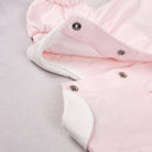 Emile et Rose pink baby smart outfit fastening detail