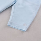 Emile et Rose Martin pale blue baby boys trousers with embroidered hem 
