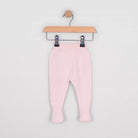 Coordinating footed leggings from the Emile et Rose Minny baby girls knit outfit set