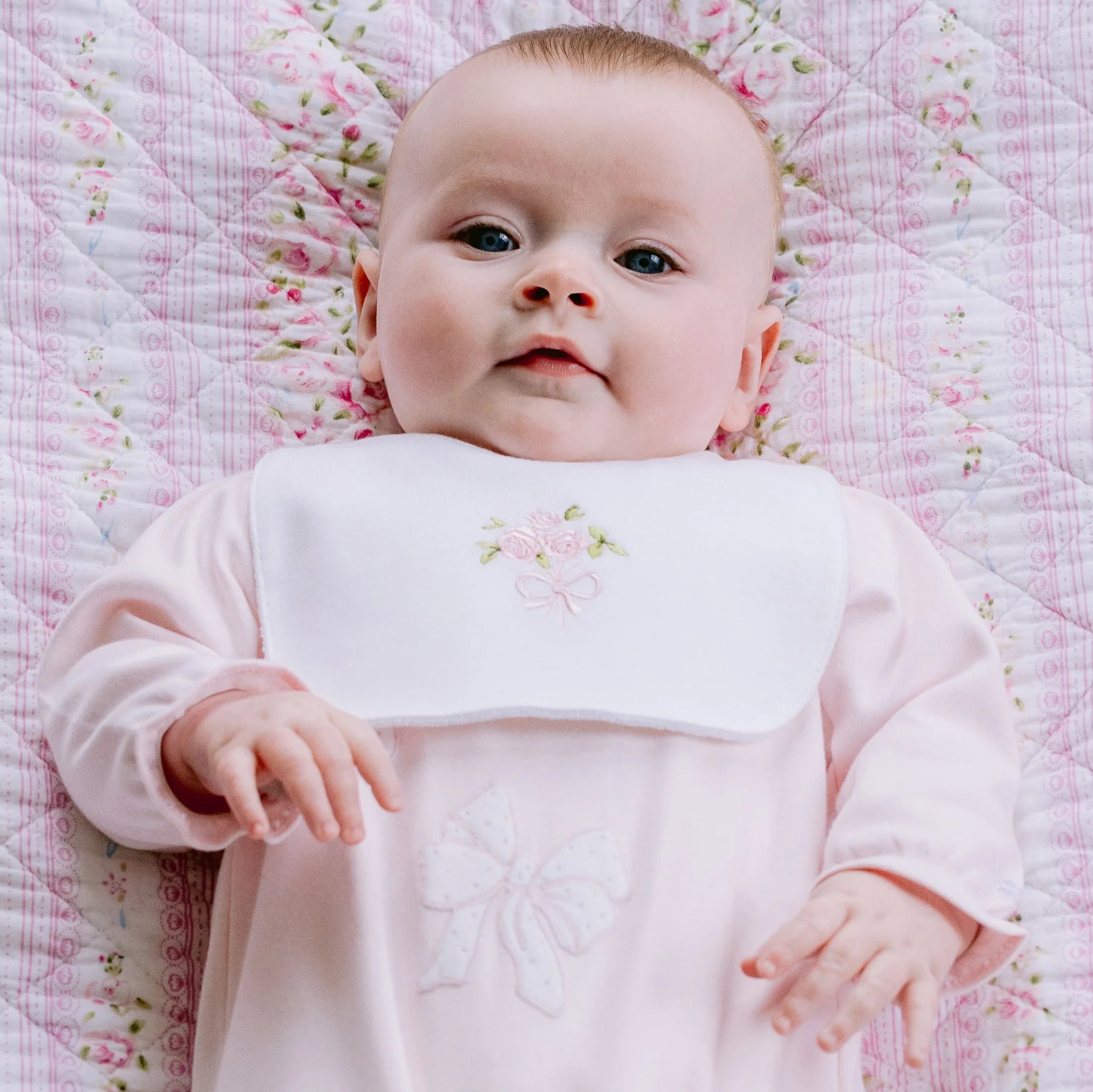  Emile et Rose Tilda newborn baby girls gift set with cotton bibs