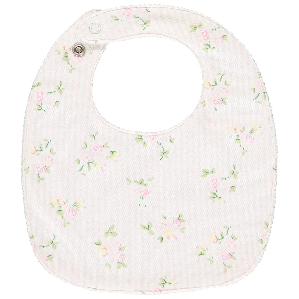 Emile et Rose Tilda cotton bib Floral print gift set for newborn baby girl
