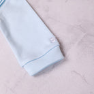 Emile et Rose baby boys blue babygrow sleeve detail cuff