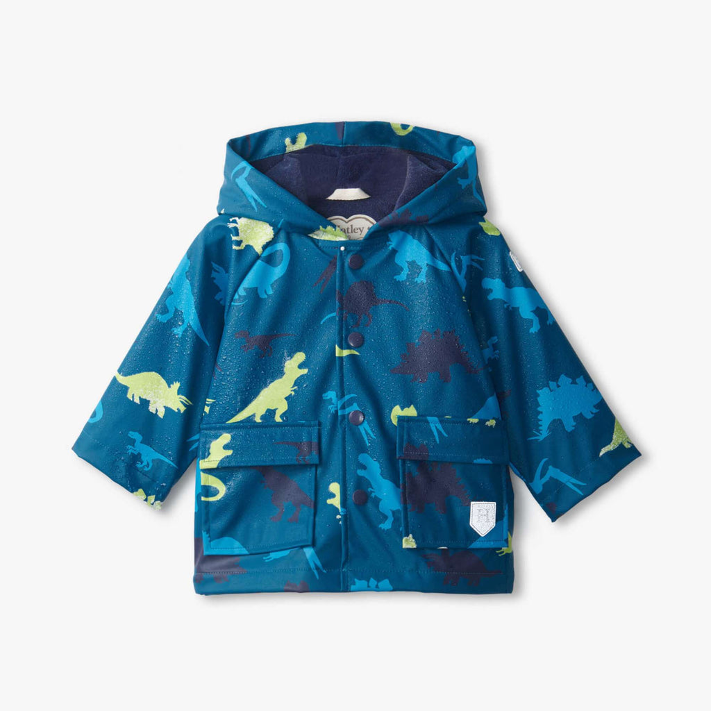 Hatley Baby Real Dinos Colour Changing Raincoat - Changed Colour 