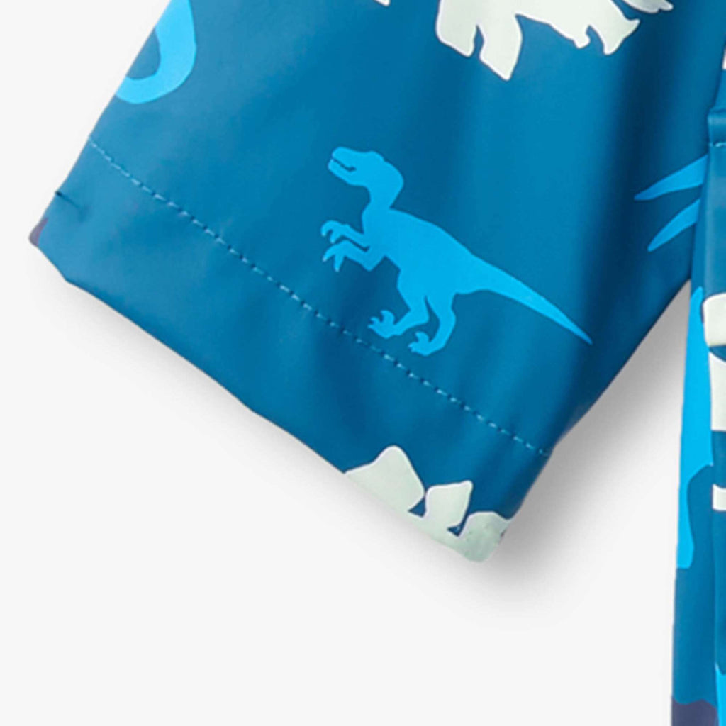 Hatley Baby Real Dinos Colour Changing Raincoat Dinosaur Design 