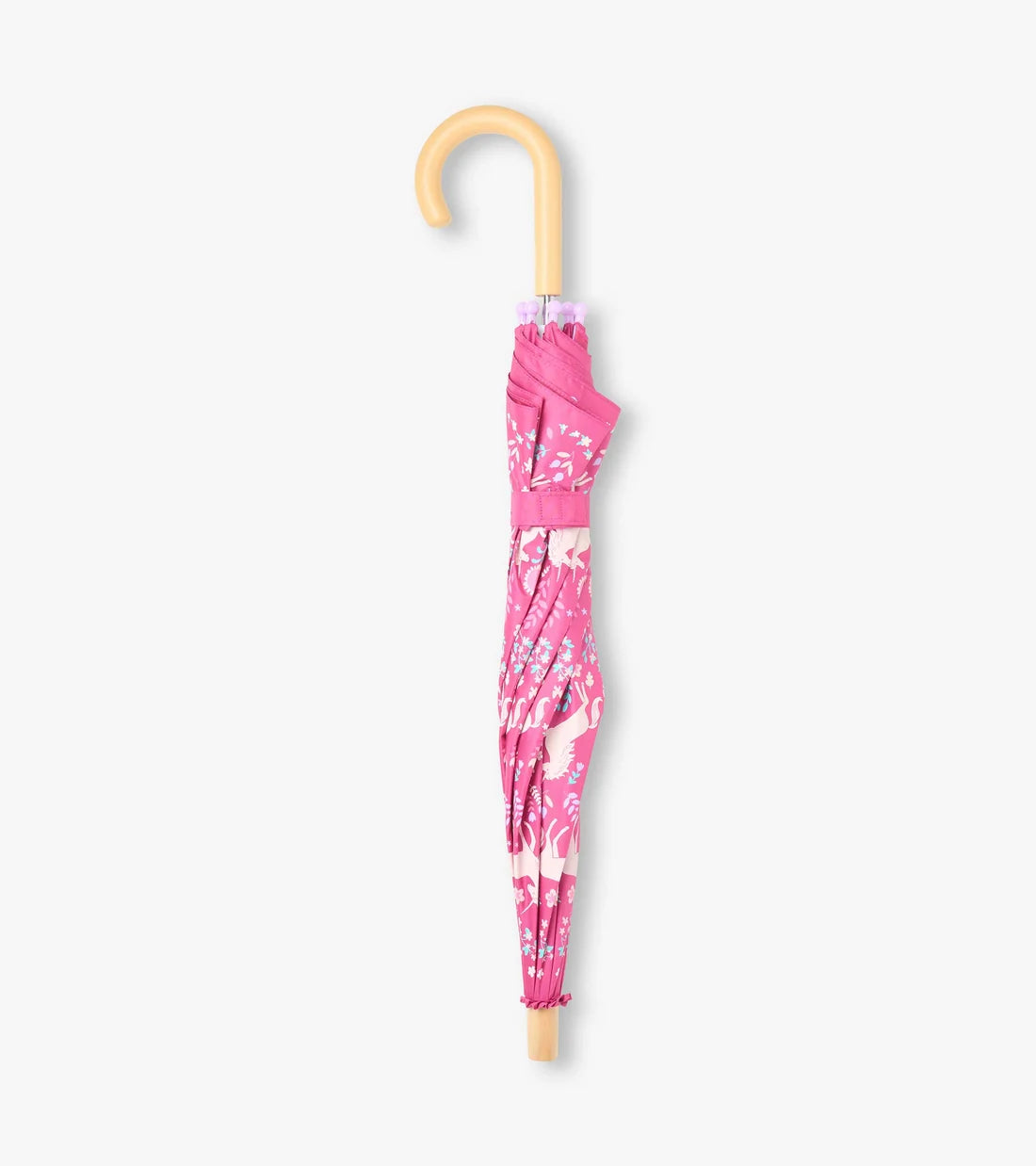     Hatley girls pink Unicorn Forest umbrella closed