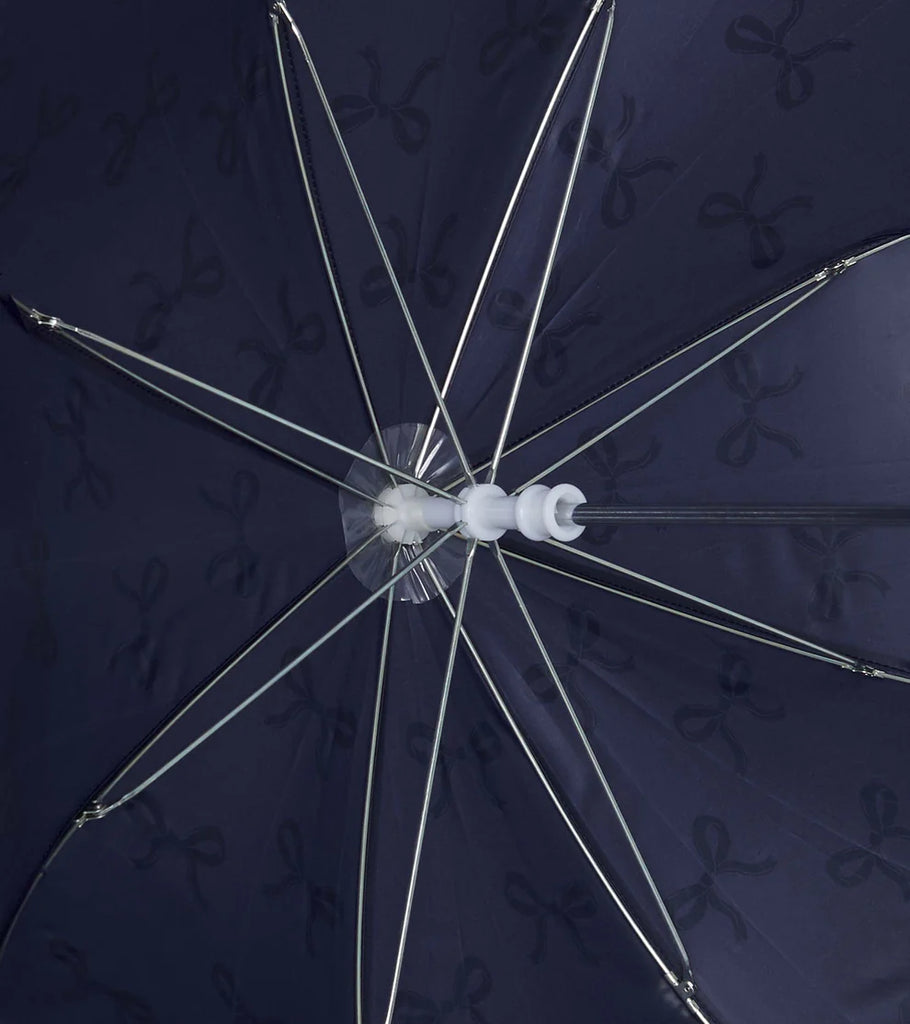 Hatley umbrella underside with silver frame detail