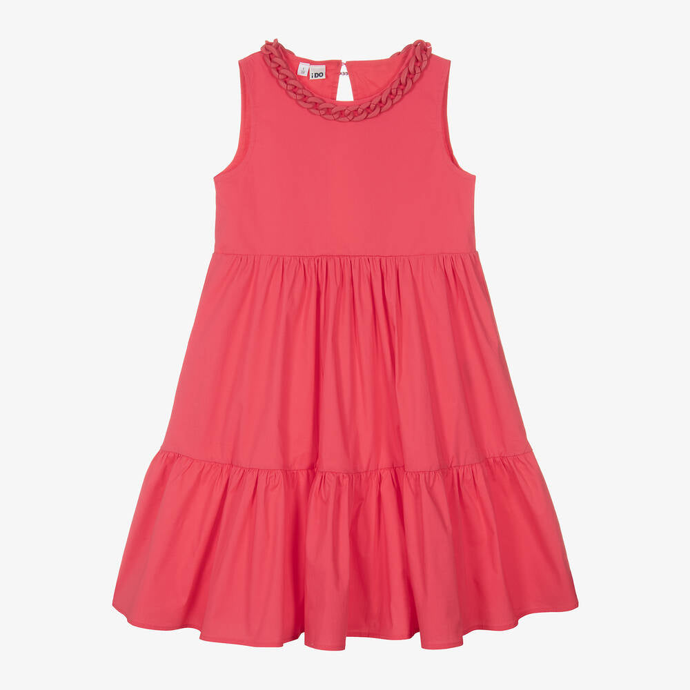 iDO Girls Fuschia Pink Sleeveless Summer Dress
