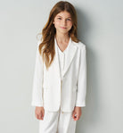 iDO Girls Smart Off-White Blazer