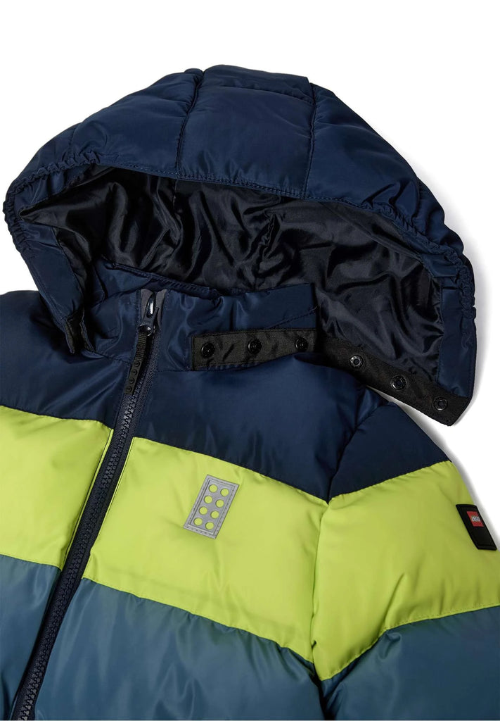 LEGO Wear boys winter jacket — inner lining close-up