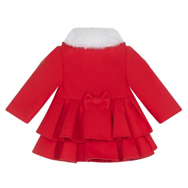 A Dee Little A Festive Hearts Collection: Red Frill Coat Beret