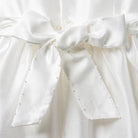 Little Larks Annabel Ivory Ceremonial Dress With Pearl Bow On Back
