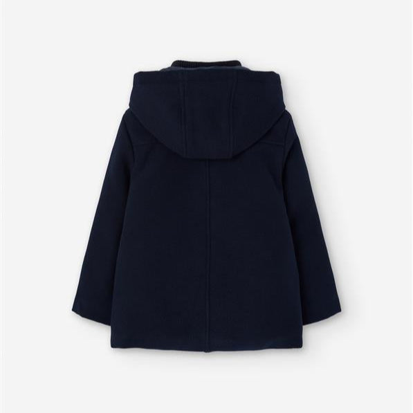 Losan boys navy hooded winter jacket – back flat lay