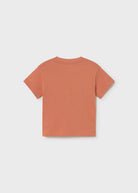 Mayoral boys orange cotton T-shirt back view baby toddler
