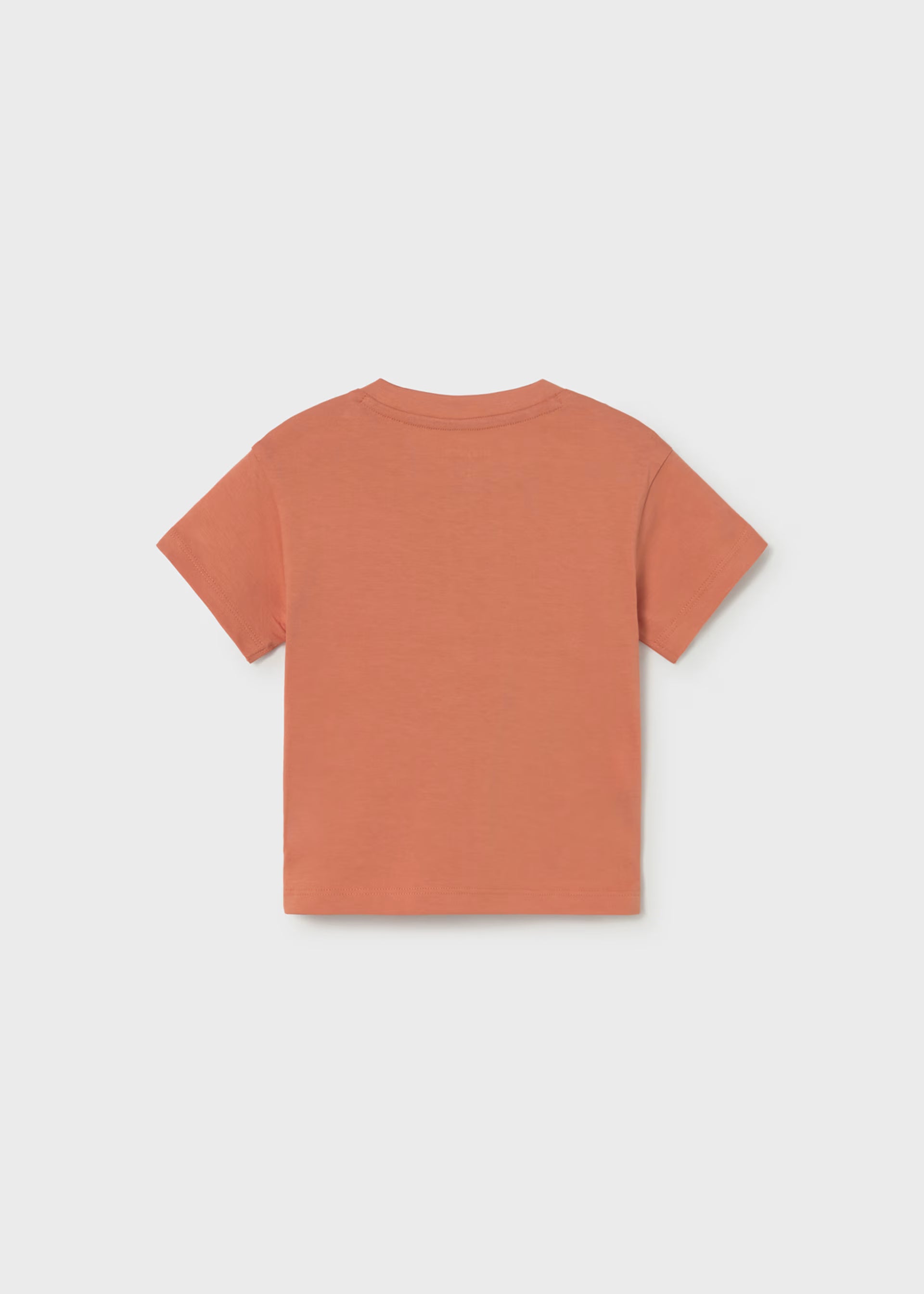 Mayoral boys orange cotton T-shirt back view baby toddler