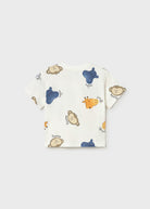 Mayoral boys zoo print baby toddler t-shirt back view
