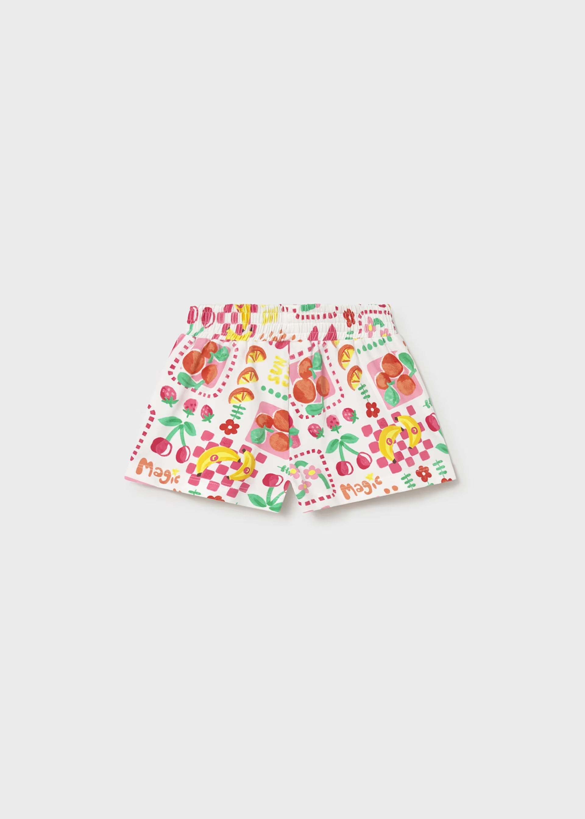 Mayoral girls fruity print shorts baby toddler white summer shorts