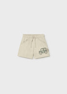 Mayoral boys beige car motif bermuda shorts cotton baby toddler