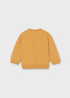 Mayoral happy hippo boys orange sweater back view