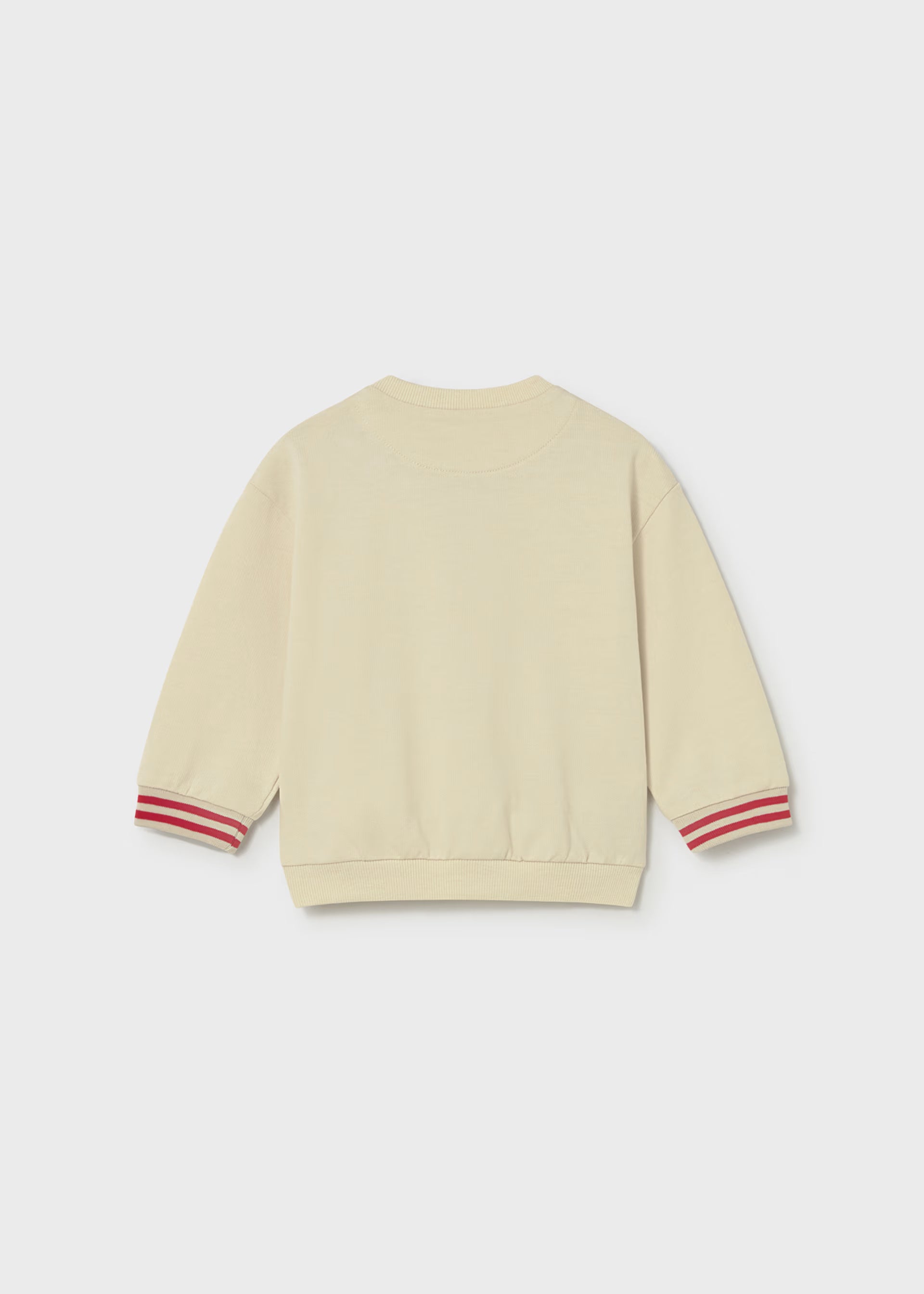 Mayoral boys cream sweatshirt back view